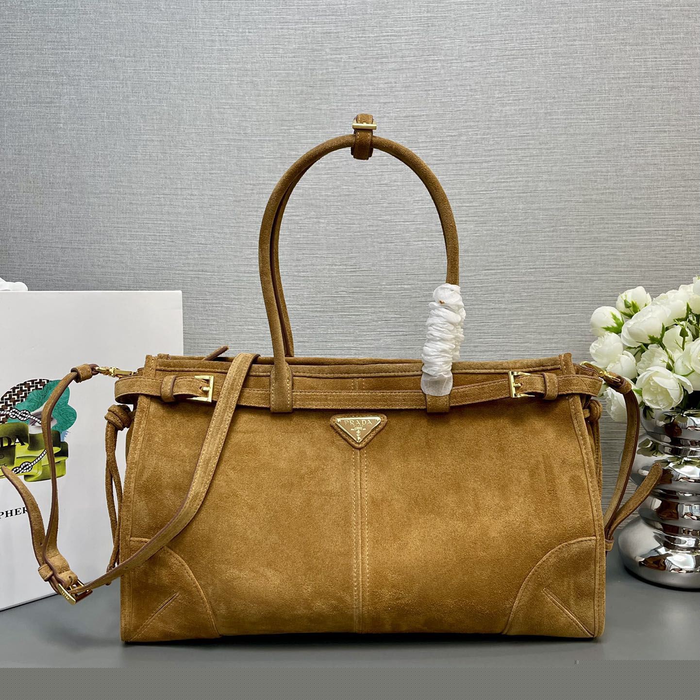 Pra*a top handle bags